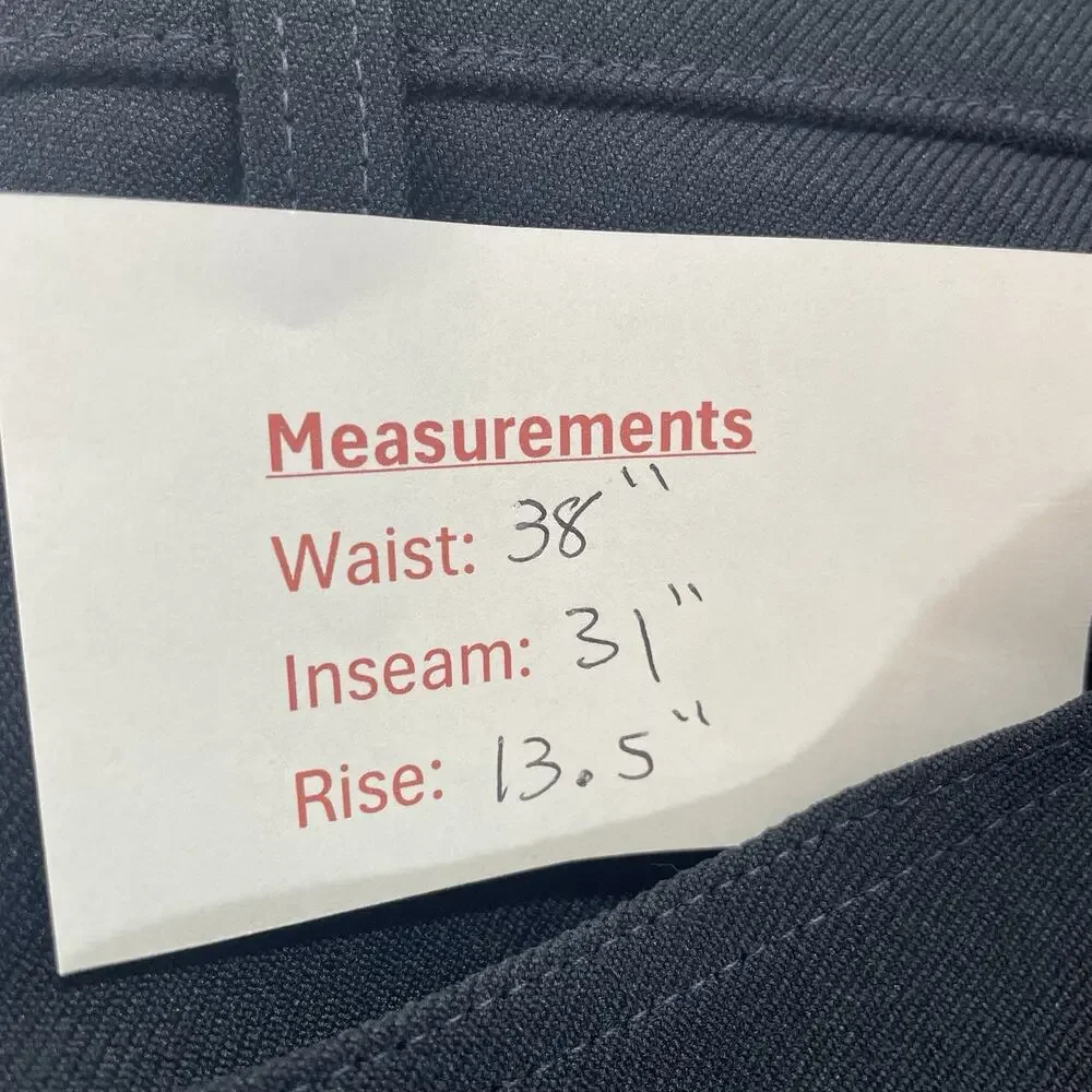 Levi's 517 Bootcut Pants Mens Fit 38x31 (42x30 Tag) Navy Polyester Vintage 90s